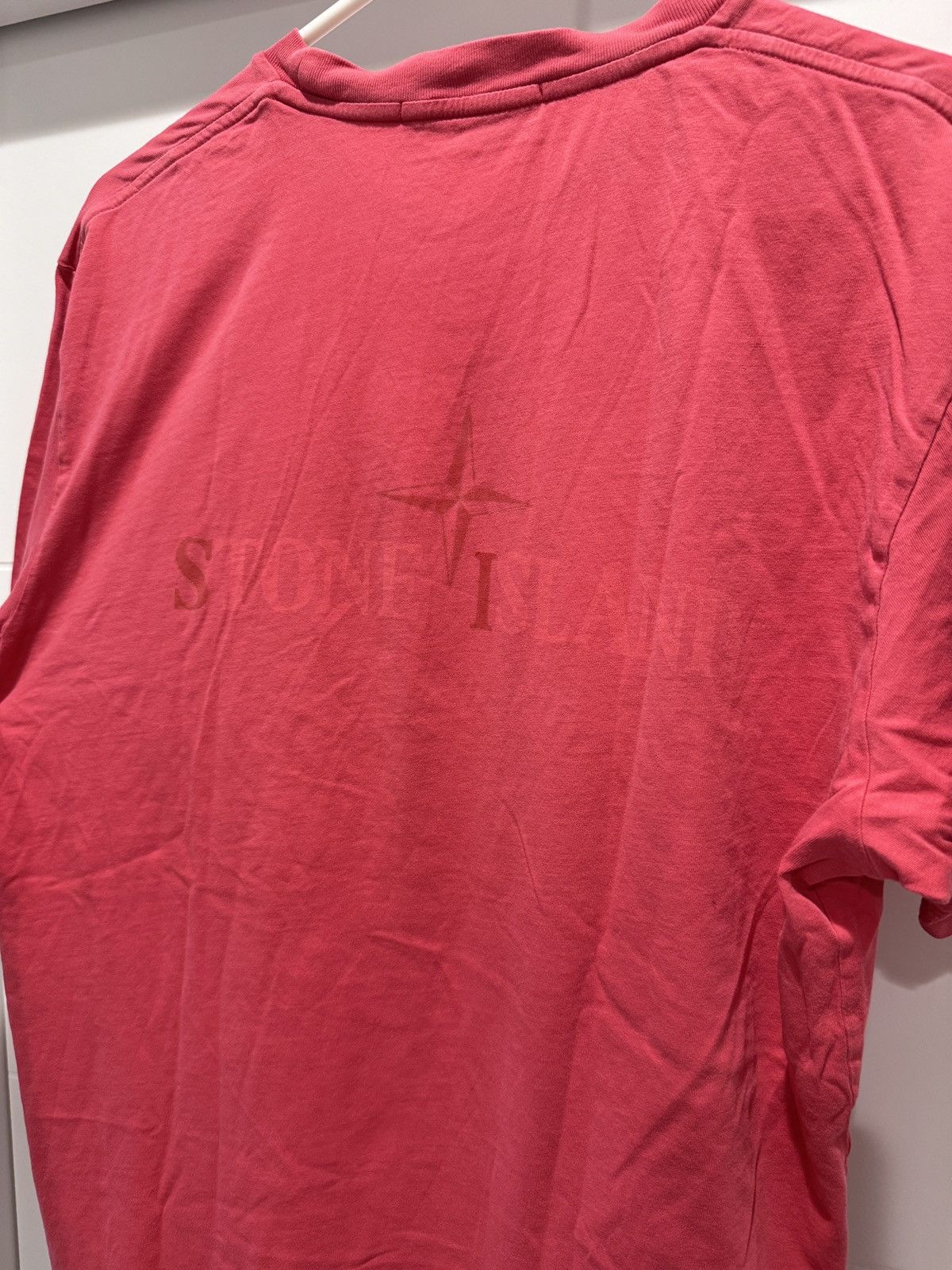 Stone Island Stone Island Compass Logo Fuchsia Pink Tee Size XL (fits L) Size US XL / EU 56 / 4 - 9 Thumbnail