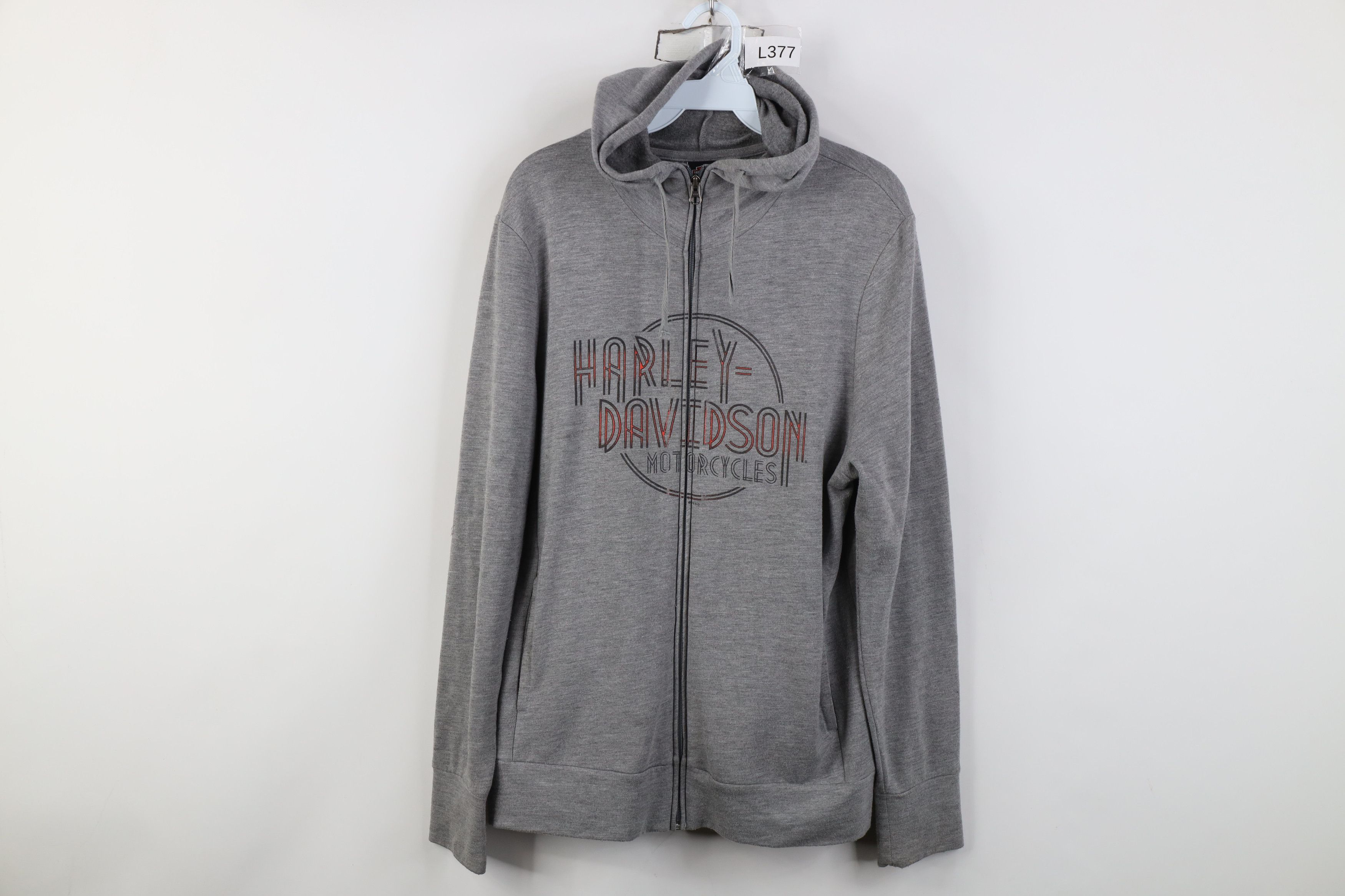 Harley Davidson Vintage Y2K Harley Davidson Lighweight Jersey Knit Hoodie Size M / US 6-8 / IT 42-44 - 1 Thumbnail