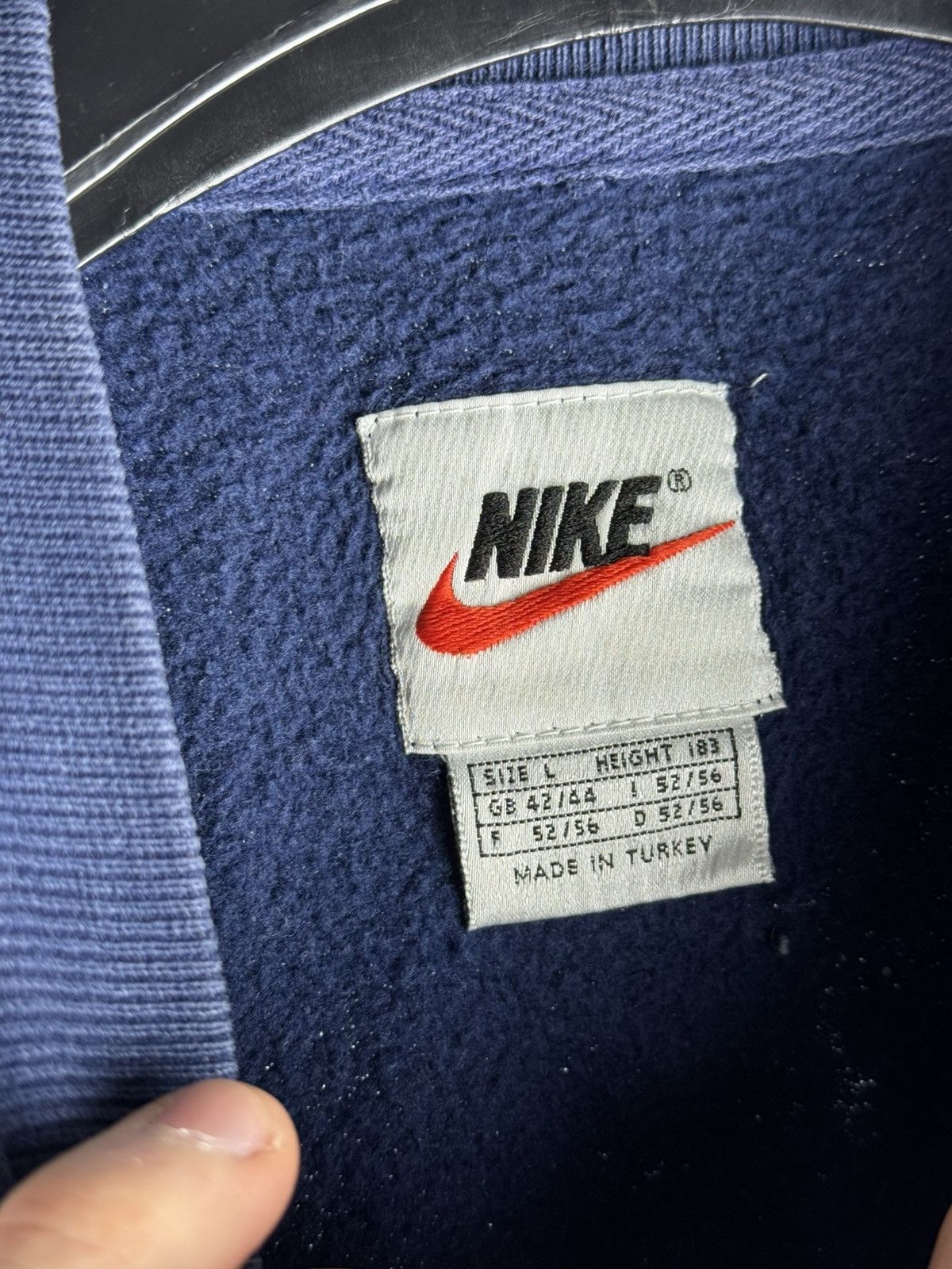 Nike Vintage 90s Nike England Sweatshirt Blue Y2K Size US M / EU 48-50 / 2 - 5 Thumbnail
