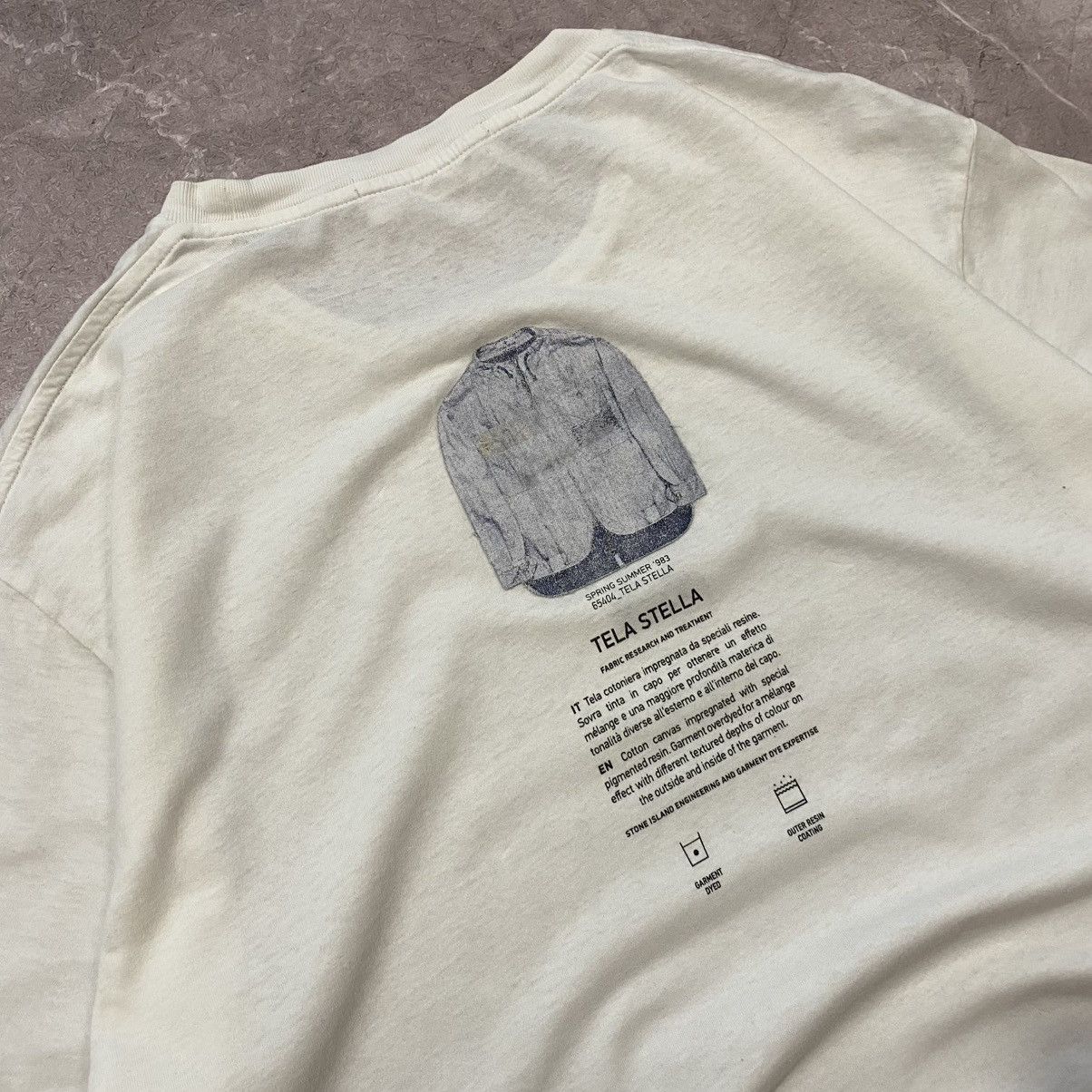 Massimo Osti STONE ISLAND TEE ARCHIVIO TEE TELA STELLA BIG LOGO Size US L / EU 52-54 / 3 - 10 Thumbnail