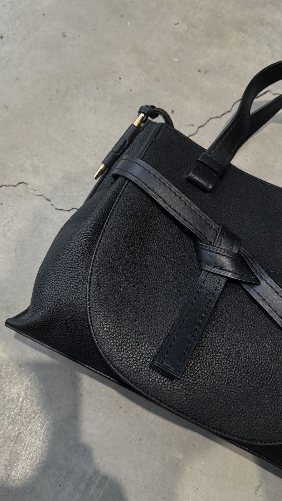 Loewe Loewe Anagram Gate Leather Top Handle Bag Black Size ONE SIZE - 5 Thumbnail