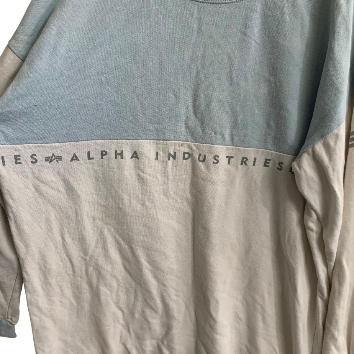Alpha Industries × Vintage Alpha Industries Sweatshirt Large Size Vintage Size US L / EU 52-54 / 3 - 3 Thumbnail