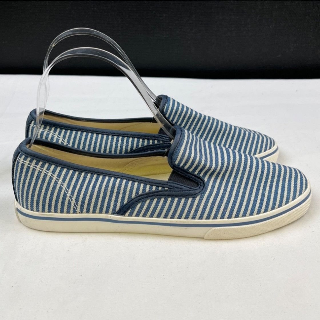 Lauren Ralph Lauren Ralph Lauren Women's Blue/White Shoes/Sneakers Sz 7B SKU 462 Size US 7 / IT 37 - 4 Thumbnail