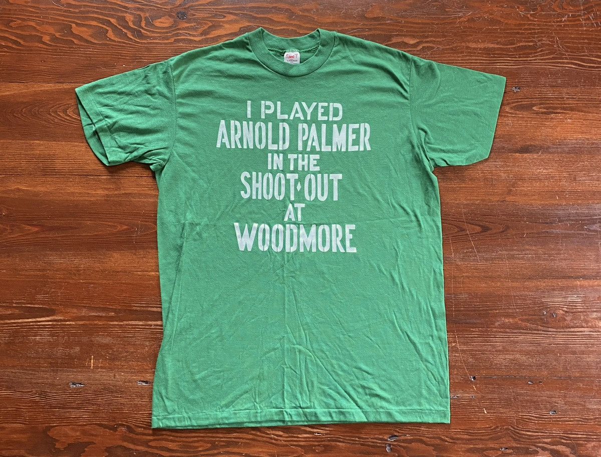 Vintage Vintage 80’s Arnold Palmer Woodmore Single Stitch Tee Shirt Size US XL / EU 56 / 4 - 1 Thumbnail