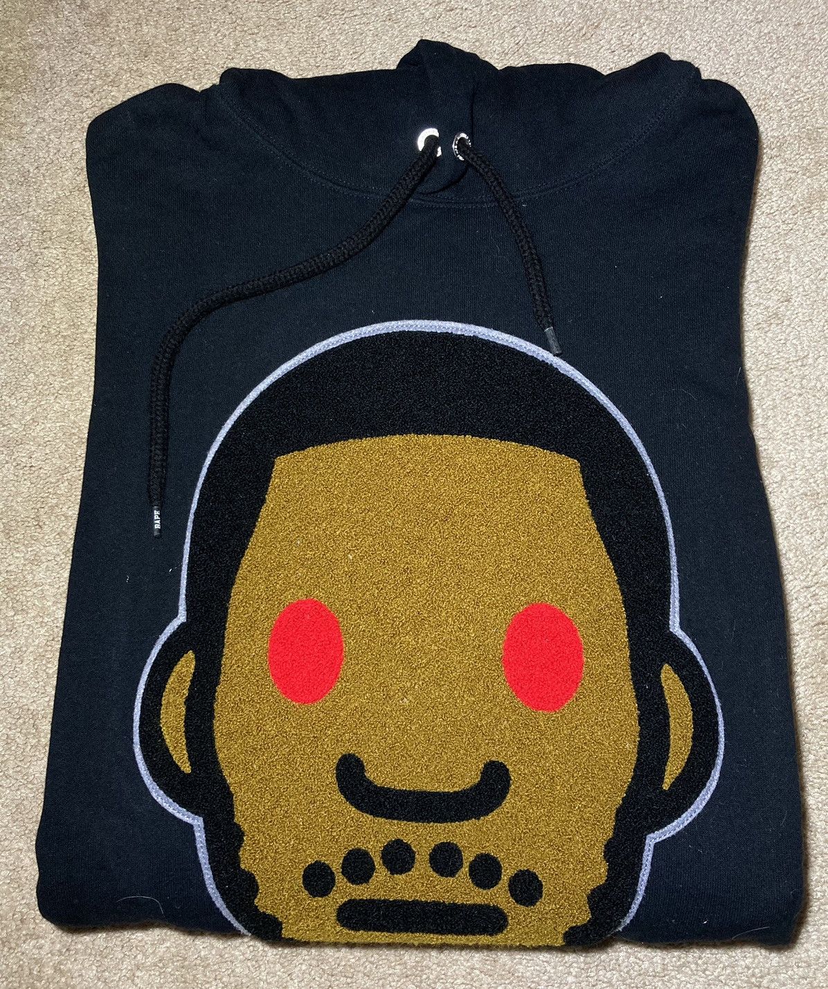 Bape × Kid Cudi SS21 Bape Kid Cudi Face Portrait Hoodie 2021 Milo Rap Hip OG Size US L / EU 52-54 / 3 - 1 Thumbnail