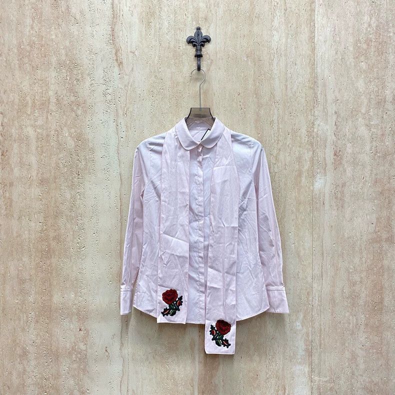 Gucci Gucci Pink rose embroidered lace-on shirt 2505-Nextarrow Size M / US 6-8 / IT 42-44 - 1 Thumbnail