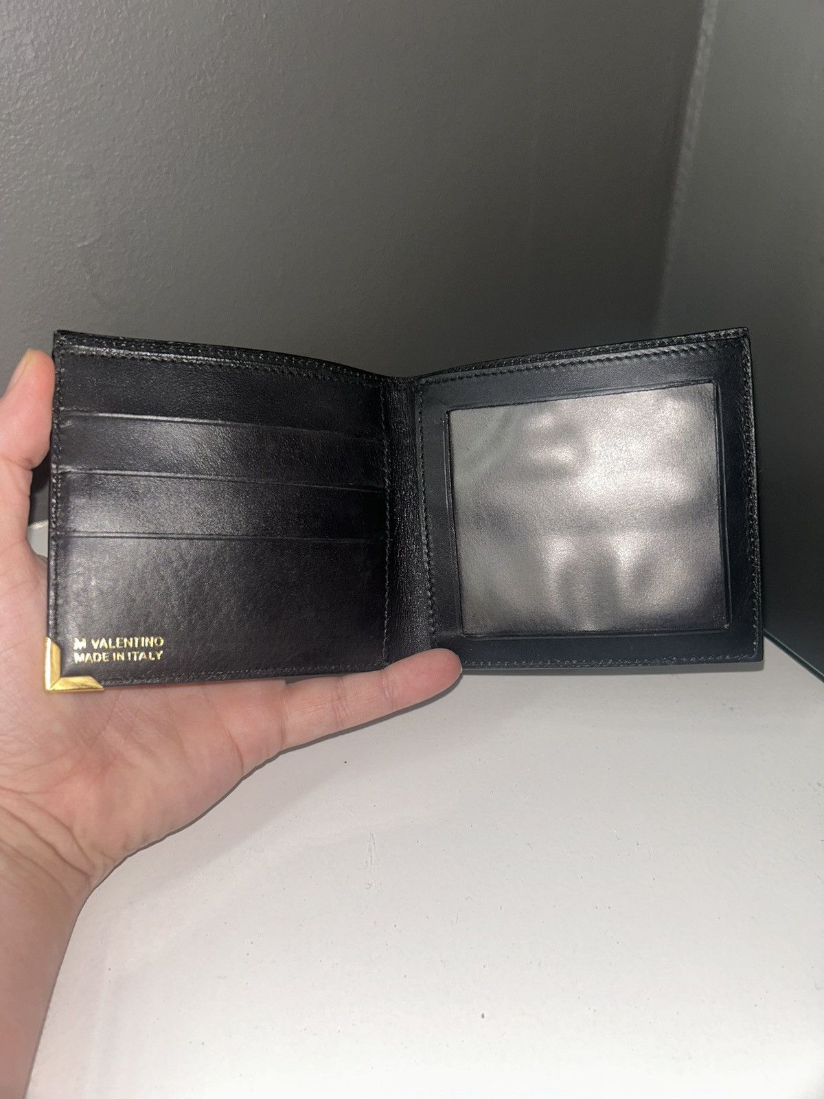 Mario Valentino Mario Valentino Black All Over Print Bifold Wallet Size ONE SIZE - 2 Thumbnail