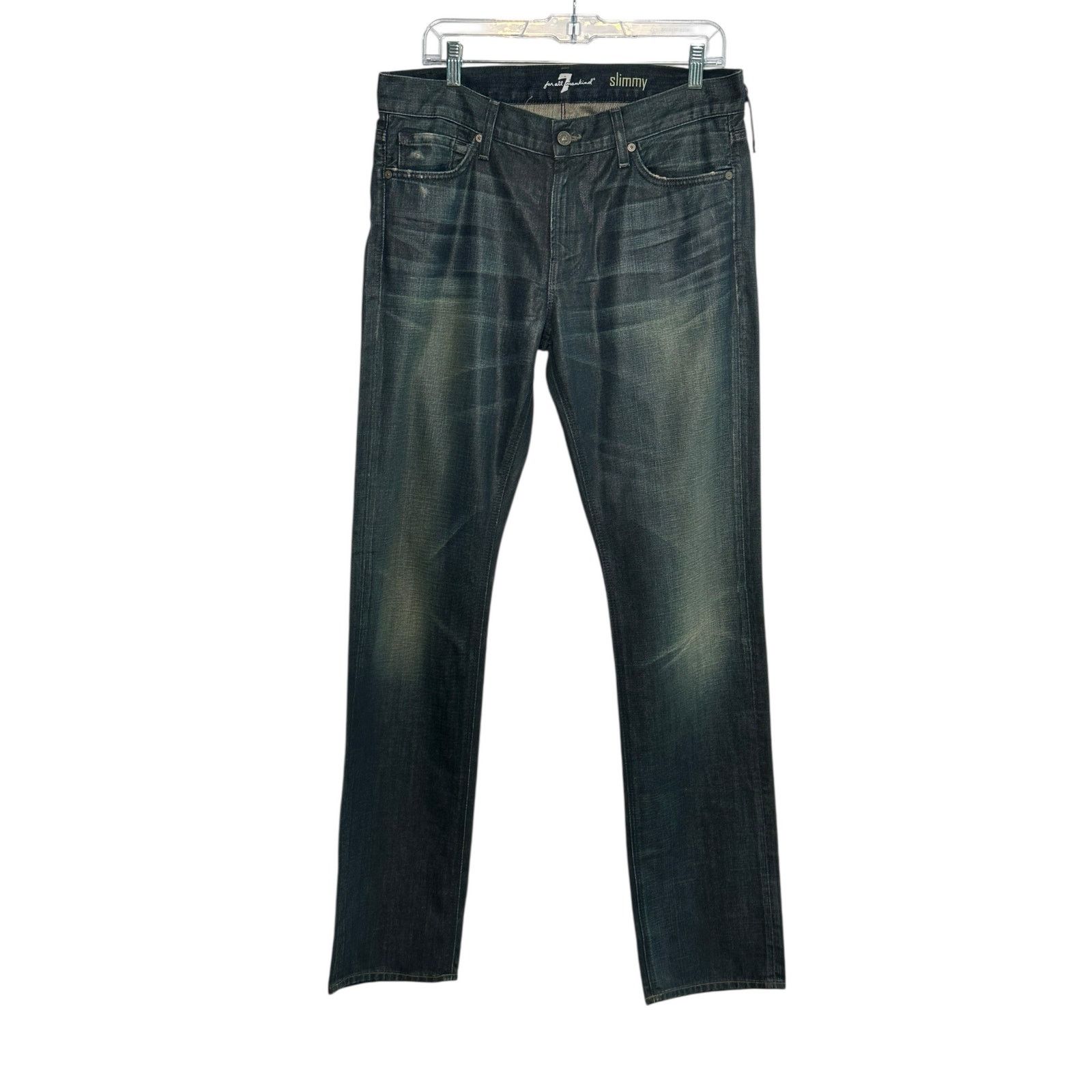 7 For All Mankind 7For All Mankind Slimmy blue coated jeans size 28 Size US 28 / EU 44 - 9 Thumbnail
