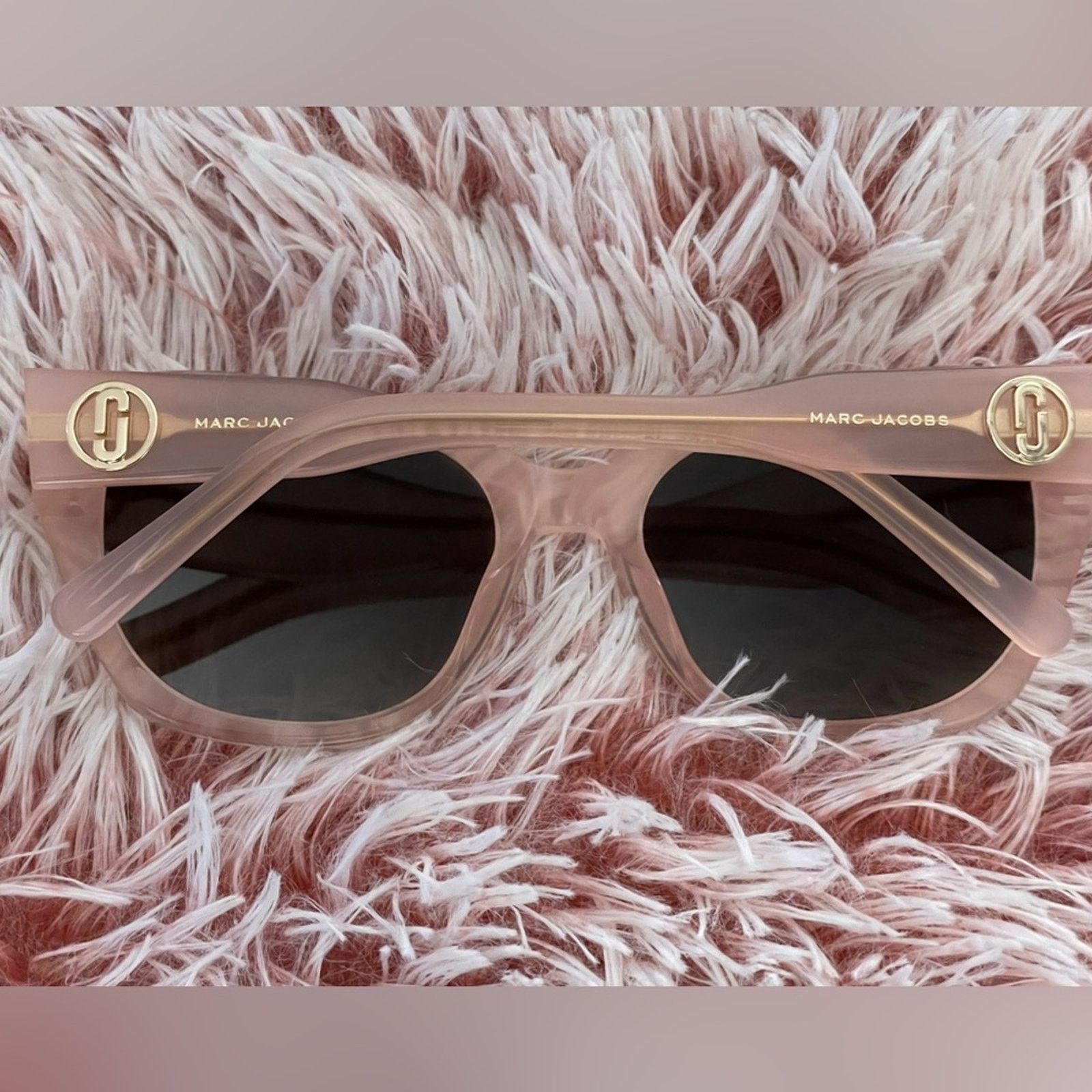 BRAND NEW Marc Jacobs 732/S 35JHA Pink Acetate Women\'s Sunglasses with Case NEW Marc Jacobs 732/S 35JHA Pink Acetate Women\ main image 2