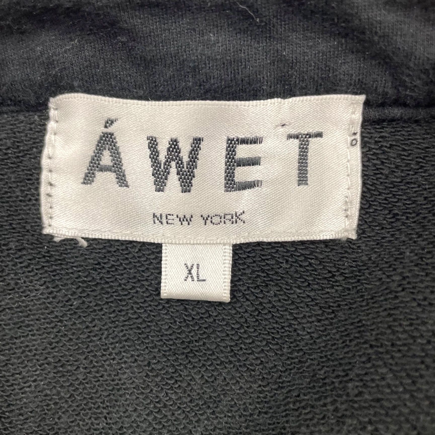 Vintage Awet Men’s Sweatshirt Pullover Embroidered Henley Black XL Mens Size US XL / EU 56 / 4 - 3 Thumbnail
