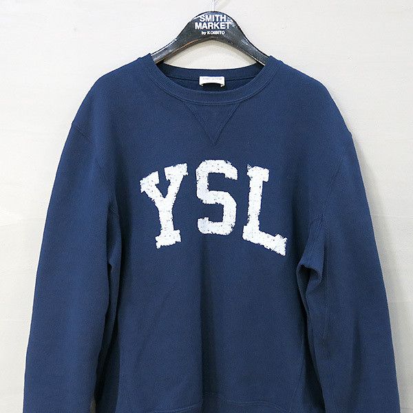 Saint Laurent Paris o1tp1o0125 Sweatshirt in Navy Size S / US 4 / IT 40 - 2 Thumbnail