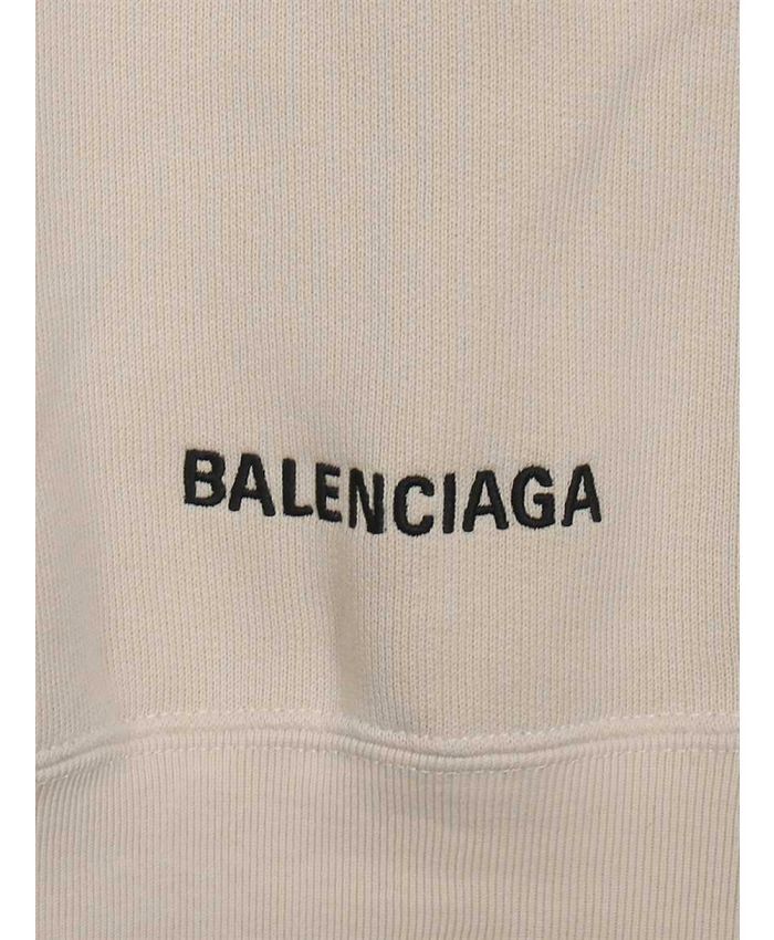 Balenciaga o1bcso1str1024 Zip-Up Hoodie Oversize Fit in Light Beige Size US M / EU 48-50 / 2 - 2 Thumbnail