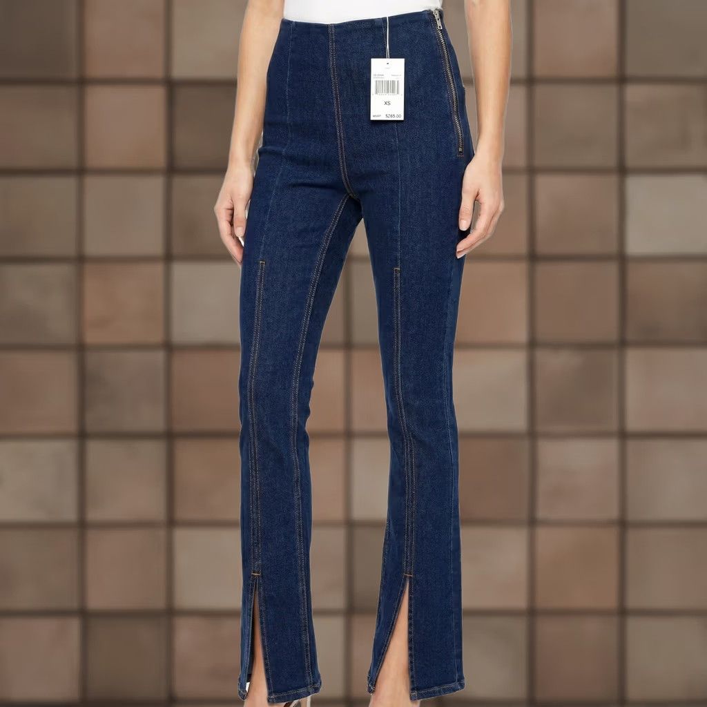 EB Denim VINTAGE EB Denim USA Made Midnight Split Hem Jeggings Women XS Blue NWT Size 26" / US 2 / IT 38 - 1 Thumbnail