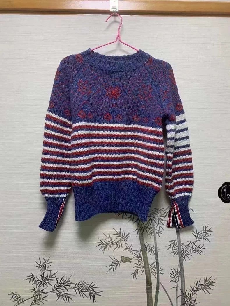 Thom Browne Thom Browne Classic four stripe sweater Size US S / EU 44-46 / 1 - 1 Thumbnail