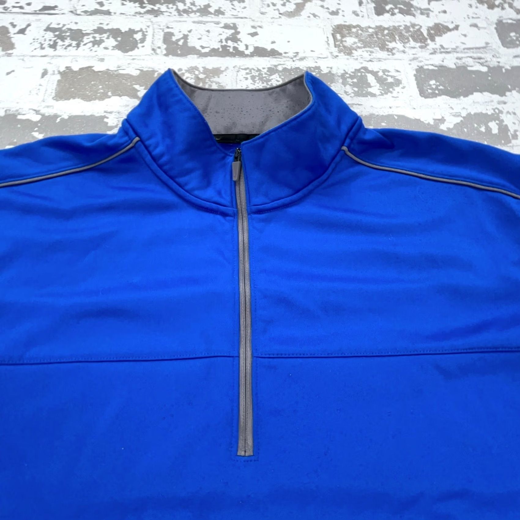 Nike Nike Sweatshirt Men XL Blue Gray Pullover Dri Fit Quarter Zip Sweater Royal Size US XL / EU 56 / 4 - 4 Thumbnail