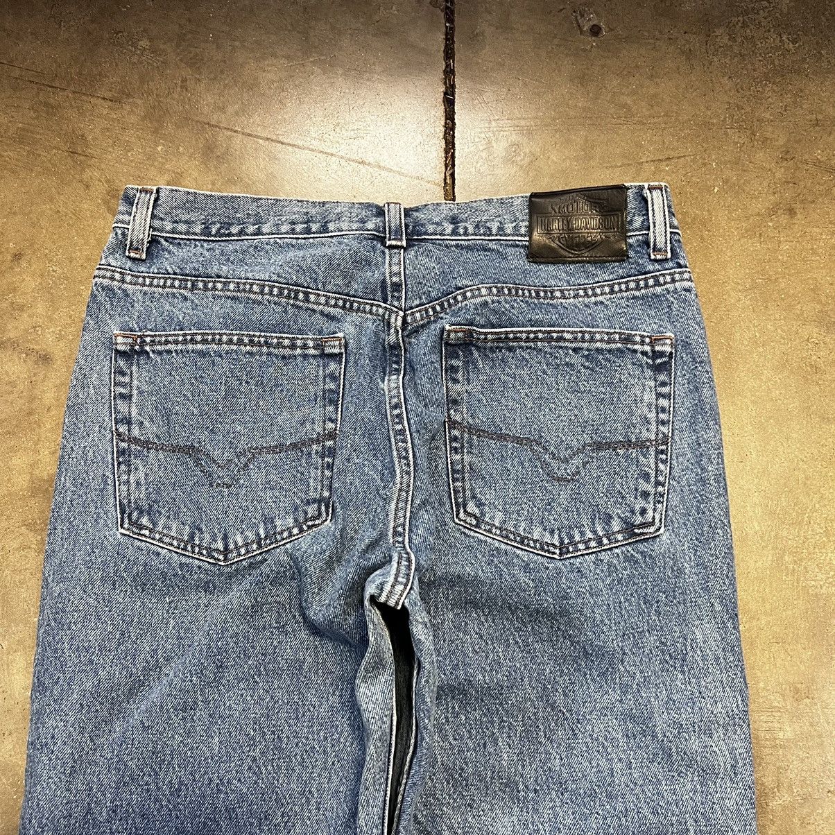 Harley Davidson × Vintage Vintage Y2K Harley Davidson Denim Jeans Medium Wash Straight Size US 36 / EU 52 - 9 Thumbnail