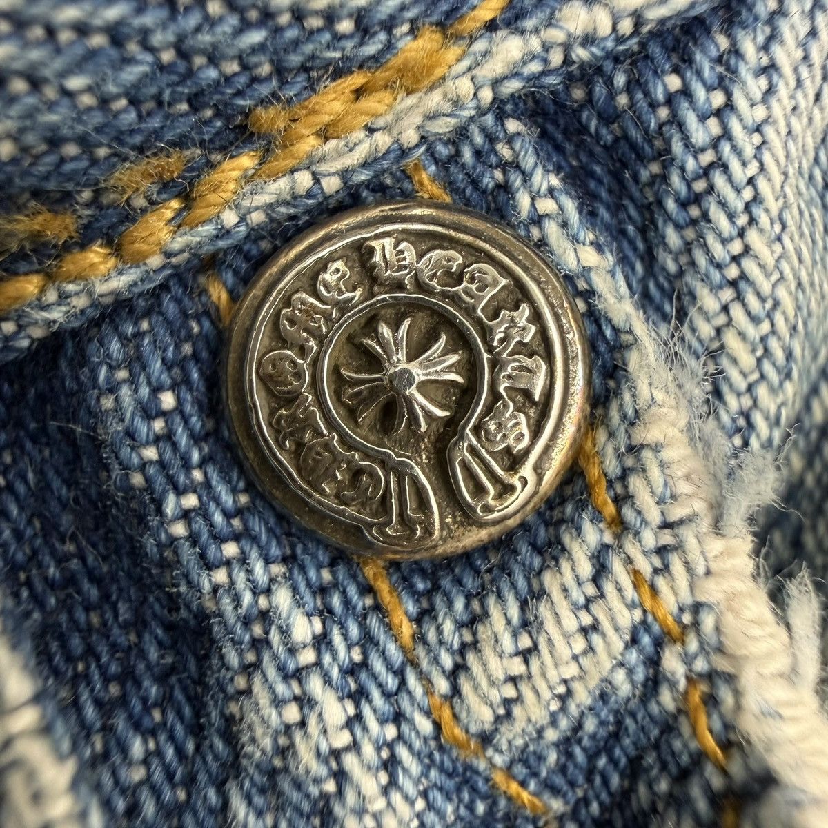 Chrome Hearts Chrome Hearts Levi‘s Denim Pants Snow Camouflage Cross Patch Size US 29 - 17 Thumbnail