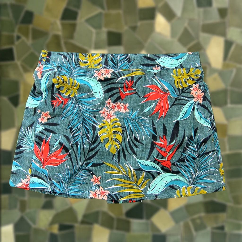 Vintage Rip Skirt Hawaii Tropical Breathable Stretch Active Cover Up Wrap Skirt Women XL Size 40" / US 18 - 1 Thumbnail