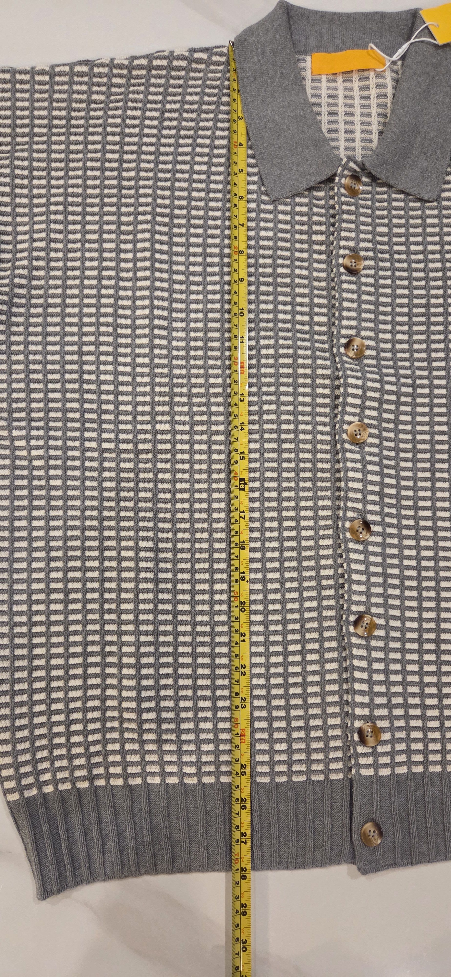 Other YELLOW LABEL CO CHECKERED CARDIGAN SWEATER SWEATSHIRT PALACE Size US XXL / EU 58 / 5 - 4 Thumbnail