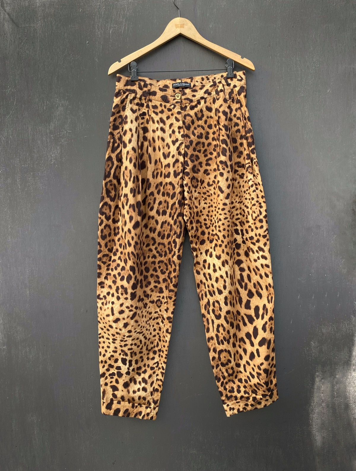 Dolce & Gabbana Dolce Gabbana vintage leopard printed pants size 40 Size 40" / US 18 - 2 Thumbnail
