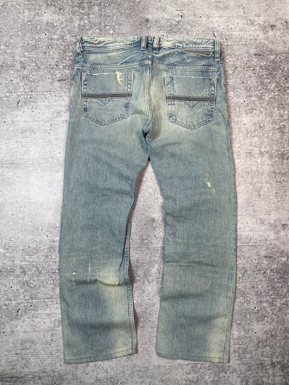 Diesel Vintage Crazy Diesel Safari Distressed Denim Jeans Y2K Size US 30 / EU 46 - 4 Thumbnail