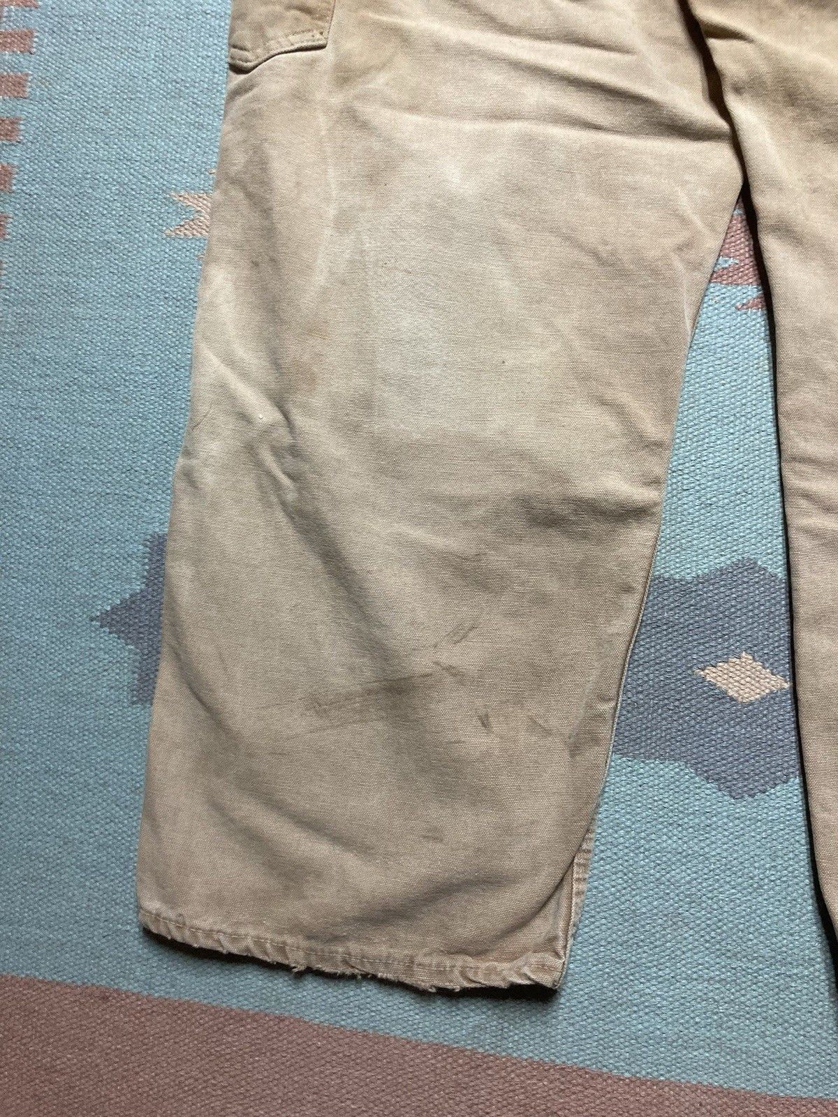 Vintage 1960s 70s carhartt overalls double knee canvas Big C 40x27 Size US 40 / EU 56 - 12 Thumbnail