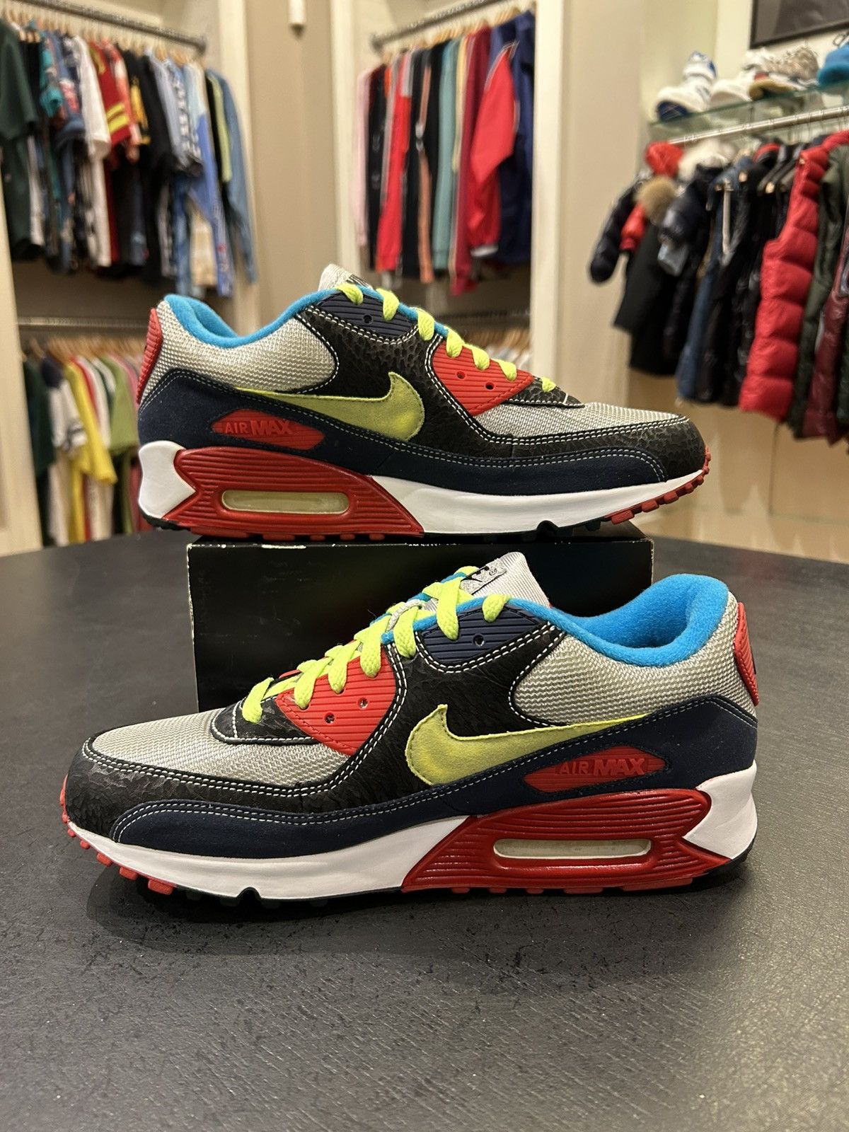 Nike Nike Air Max 90 Custom NikeID Mazinger Size US 9 / EU 42 - 2 Thumbnail