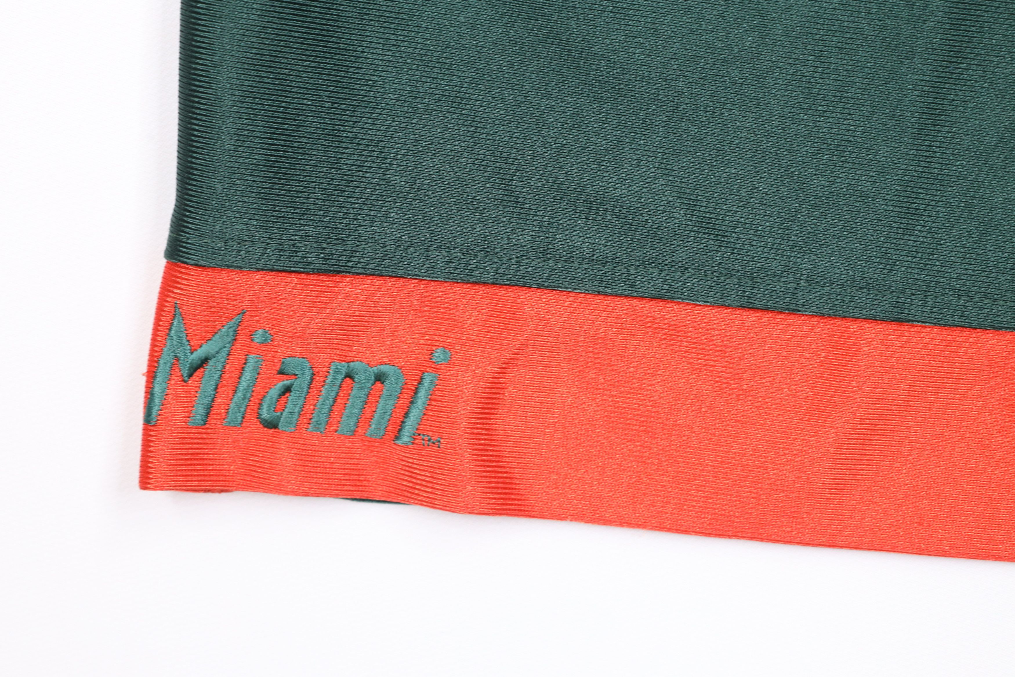 Nike × Vintage Vintage Nike Swoosh University of Miami Basketball Shorts Size US 34 / EU 50 - 14 Thumbnail