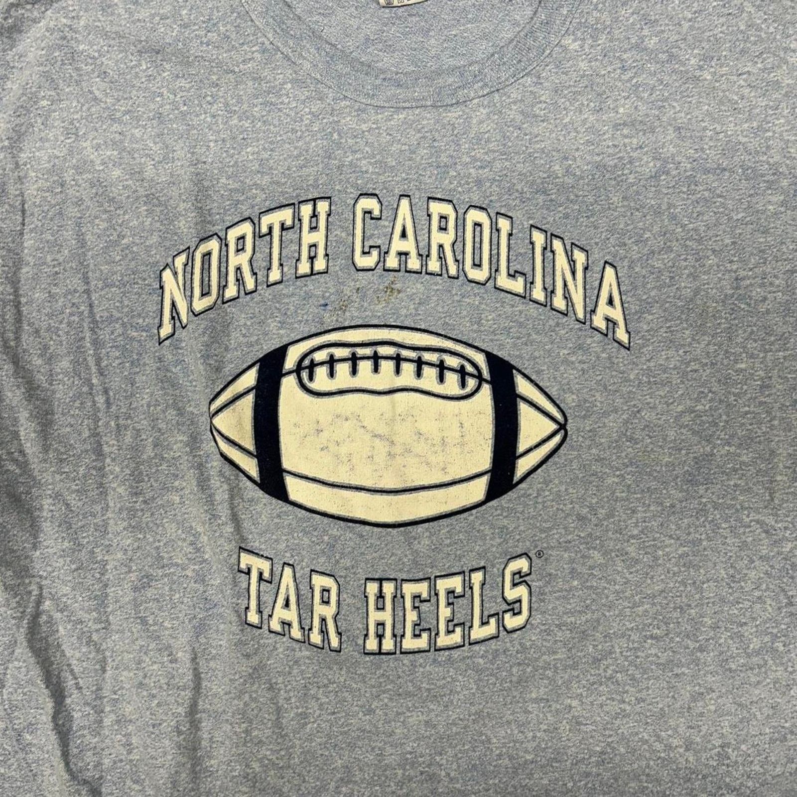 Champion VTG 90s Champion Tar Heels grey and white cotton t-shirt Size US XXL / EU 58 / 5 - 2 Thumbnail