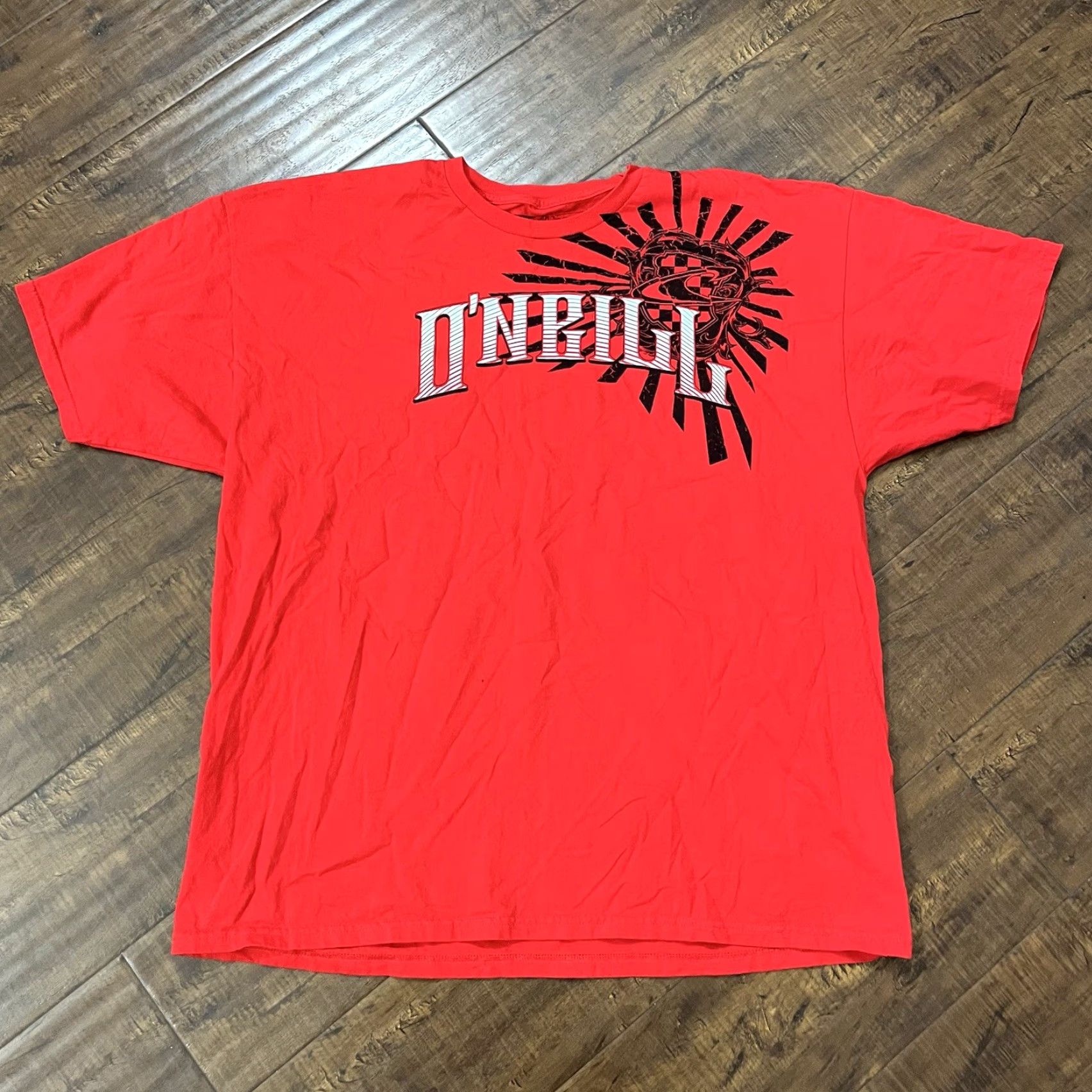 O'Neill VINTAGE O'Neill T-Shirt Mens Red 2XL Crew Neck Short Sleeve 90s Grunge Y2K Gothic Surf Affliction Goth Skate Timeframe: 90s, Y2K, Vintage Size US XXL / EU 58 / 5 - 2 Thumbnail