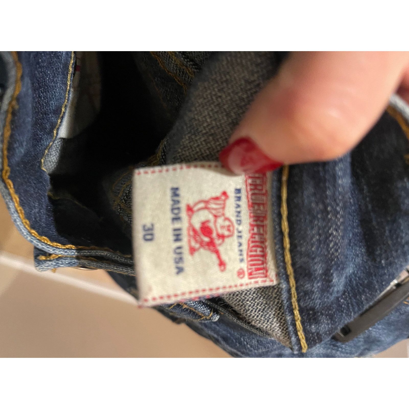 True Religion True Religion Billy Straight Jeans Dark Wash USA Denim Size US 30 / EU 46 - 5 Thumbnail