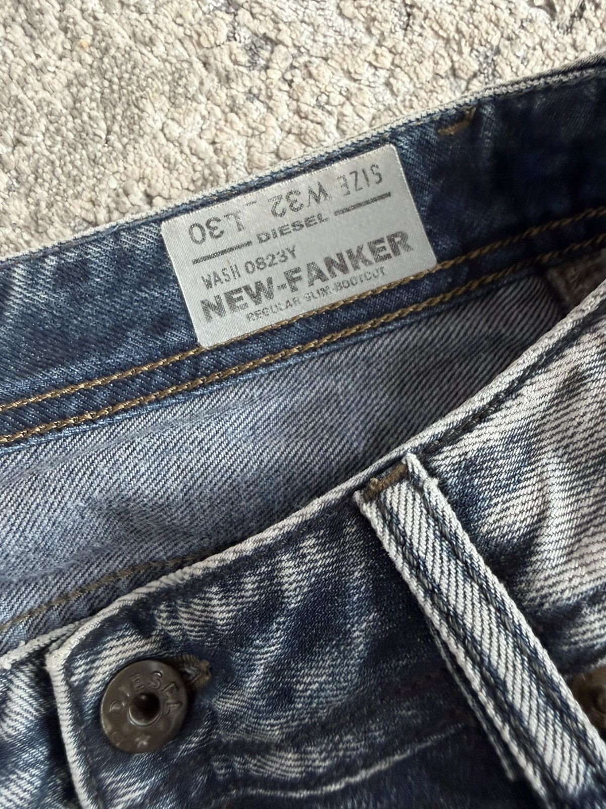 Diesel AW12 New Fanker Slim Bootcut Wash #0823Y Size US 32 / EU 48 - 3 Thumbnail