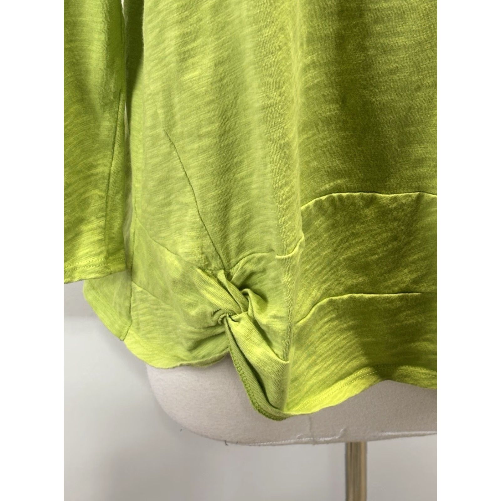 Habitat VINTAGE Habitat Shirt XL Green Side Twist Boxy Casual 3/4 Sleeve Round Neck Womens Size XL / US 12-14 / IT 48-50 - 6 Thumbnail