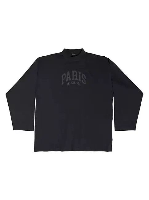 Balenciaga o1mt1gz0824 Cities Paris Long Sleeve T- Shirt Oversized Size US S / EU 44-46 / 1 - 1 Thumbnail
