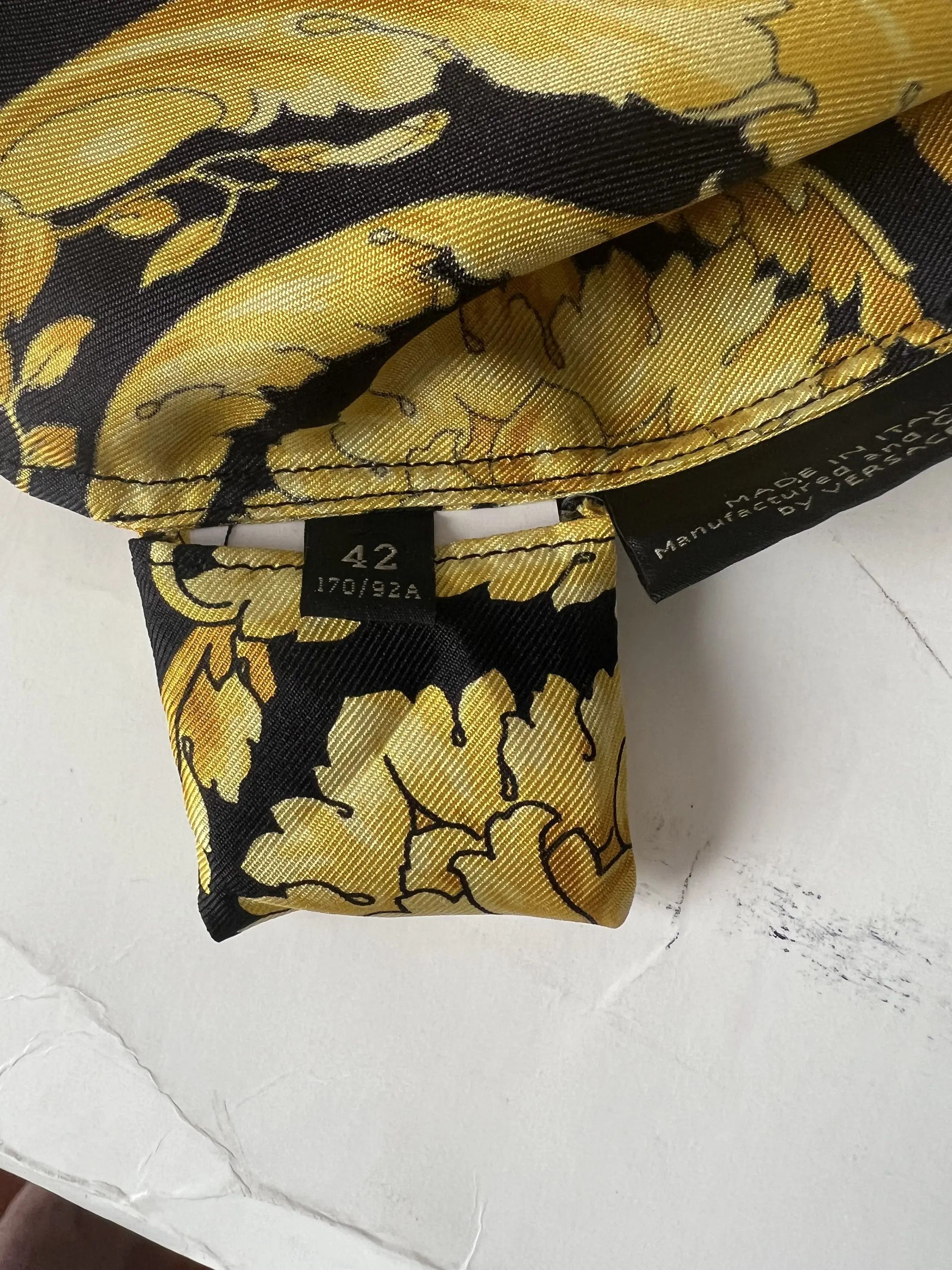 Versace Baroc Silk Shirt Size M / US 6-8 / IT 42-44 - 9 Thumbnail