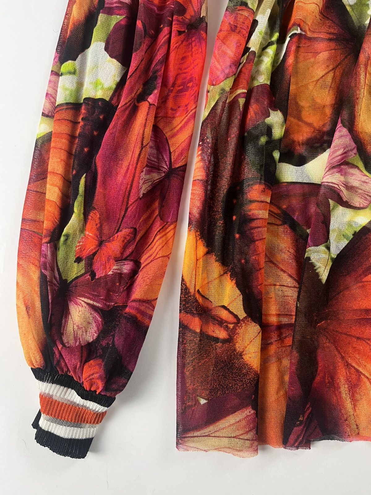 Jean Paul Gaultier Jean Paul Gaultier Floral Mesh Top 1990s Size M / US 6-8 / IT 42-44 - 4 Thumbnail