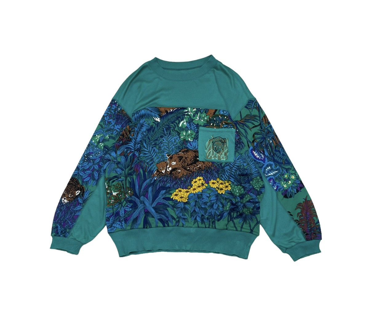 Japanese Brand × Lindbergh Japanese Brand Nature Full Print Floral Pullover Sweatshirt Size US M / EU 48-50 / 2 - 2 Thumbnail