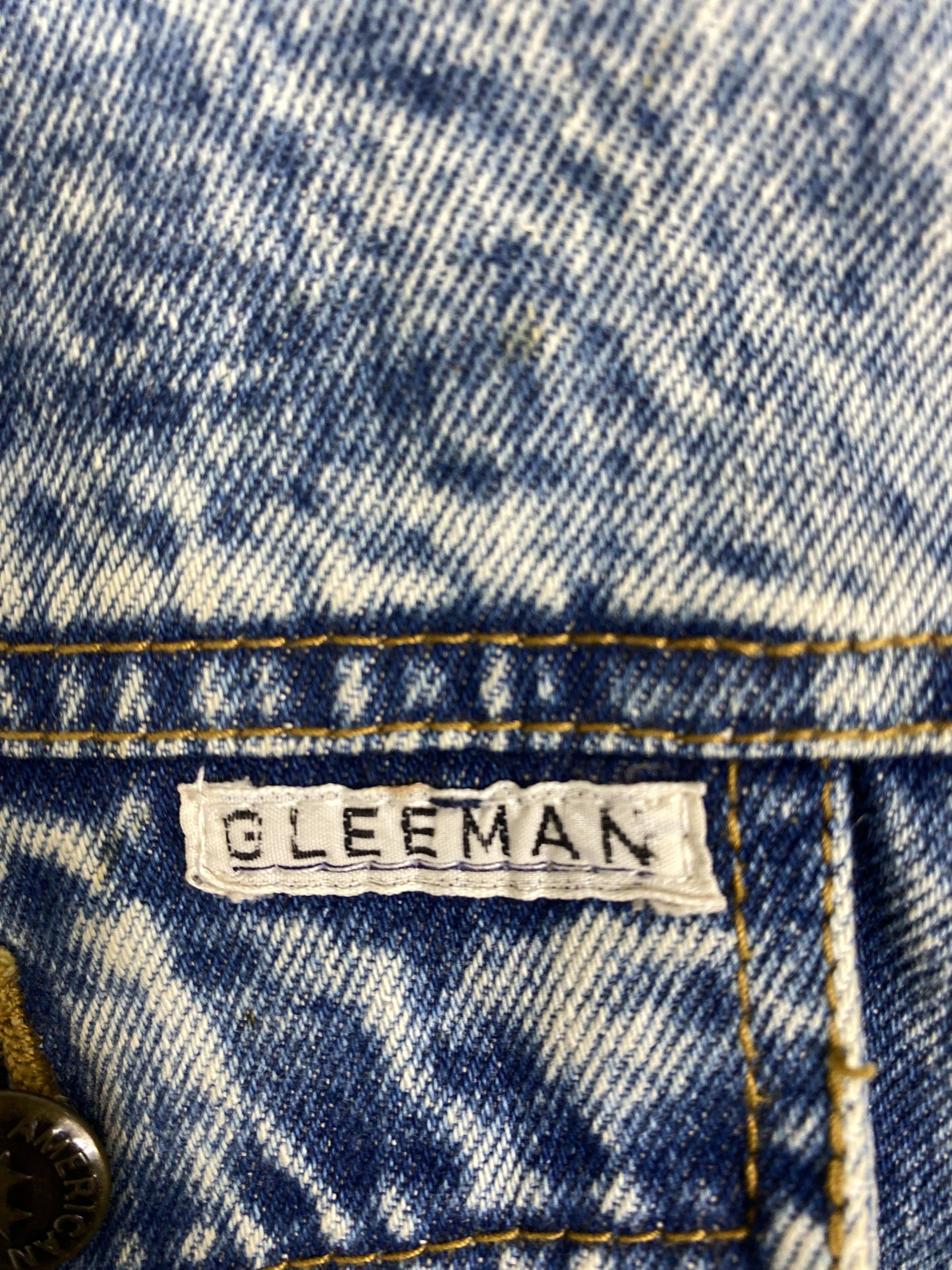 Japanese Brand Vintage 90s Glee Man Acid Wash Denim Jacket J2313 Size US M / EU 48-50 / 2 - 5 Thumbnail