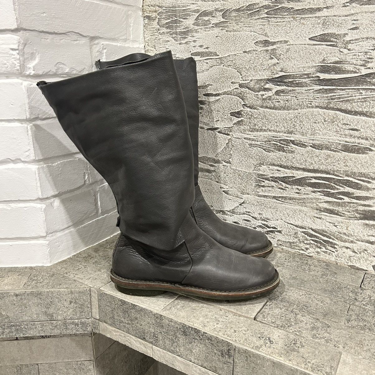 Trippen Trippen Avant Garde Asymmetrical Leather High Boots ma+Style Size US 6 / EU 39 - 2 Thumbnail