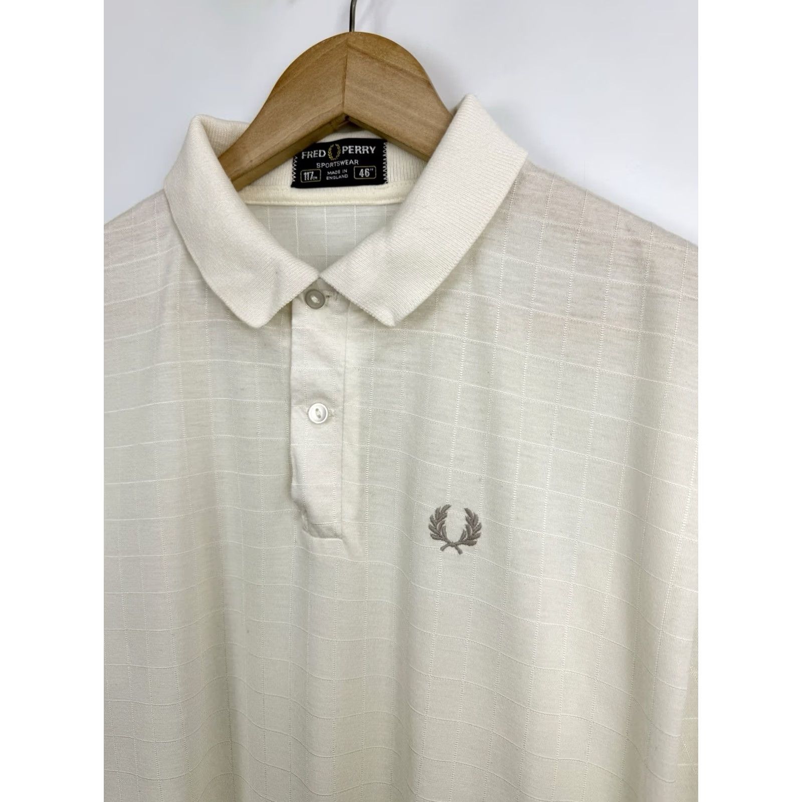 Fred Perry VINTAGE Fred Perry Tennis Polo T-Shirt Beige L Mens 80s Made in England Size L Beigh Size US L / EU 52-54 / 3 - 5 Thumbnail