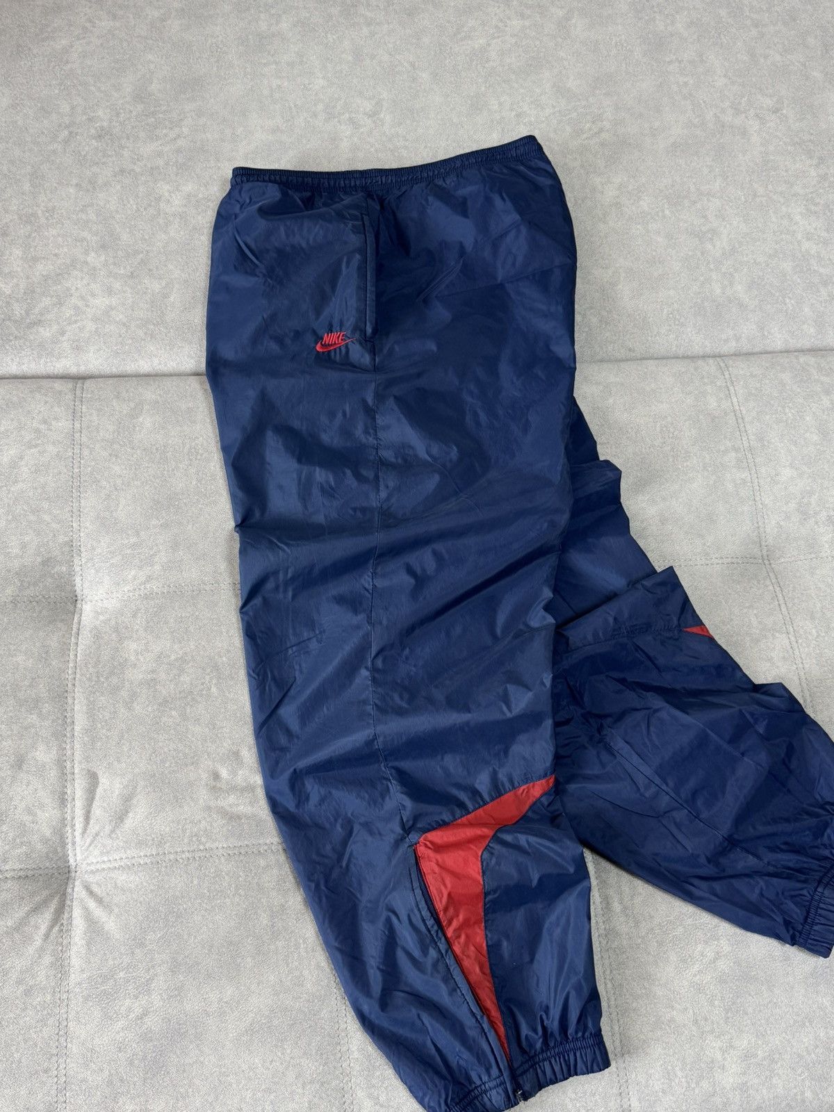 Nike × Vintage Vintage Nike Nylon Y2K Baggy sweatpants pants drill XL Size US 34 / EU 50 - 4 Thumbnail