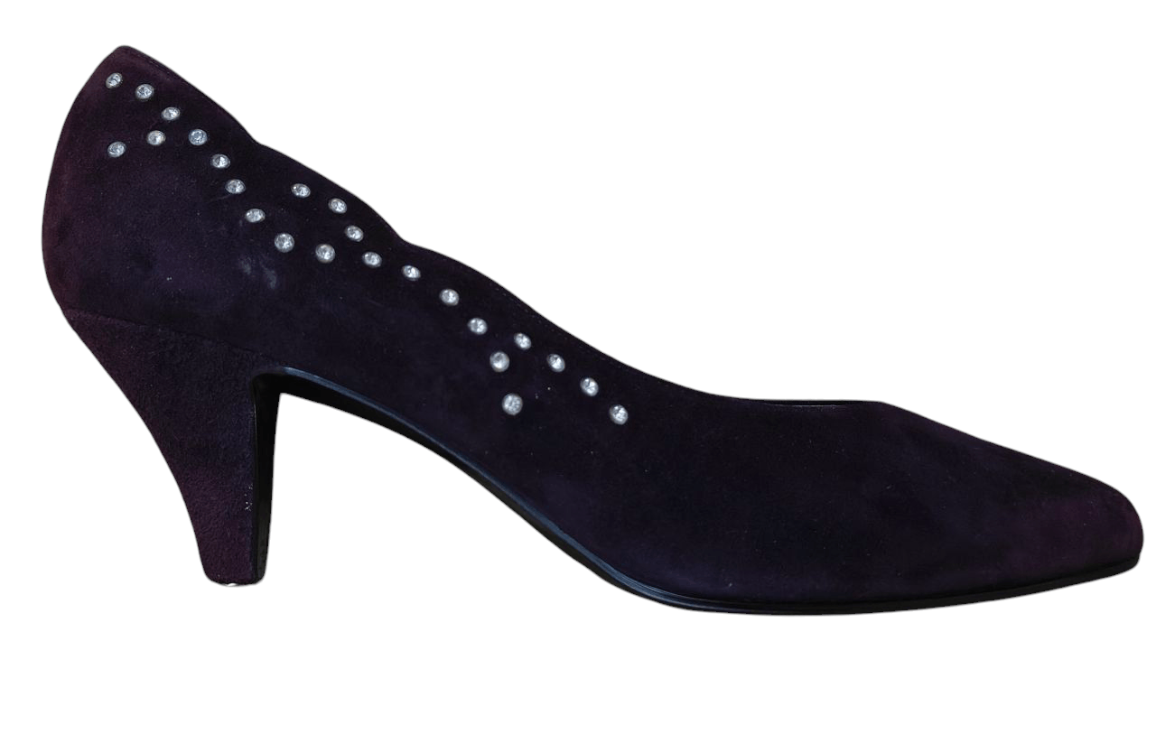 Yves Saint Laurent YSL Suede Leather Heel Size US 5.5 / IT 35.5 - 5 Thumbnail