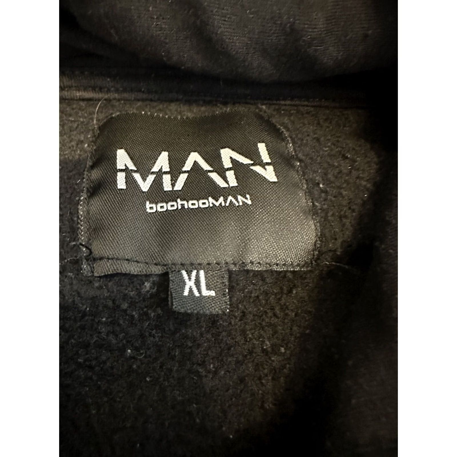 Boohoo Boohoo Man Official Hoodie Sweatshirt XL FW 20 Hoodie Men Black Logo Graphic Print Flames Pullover Winter Vintage No Size US XL / EU 56 / 4 - 6 Thumbnail