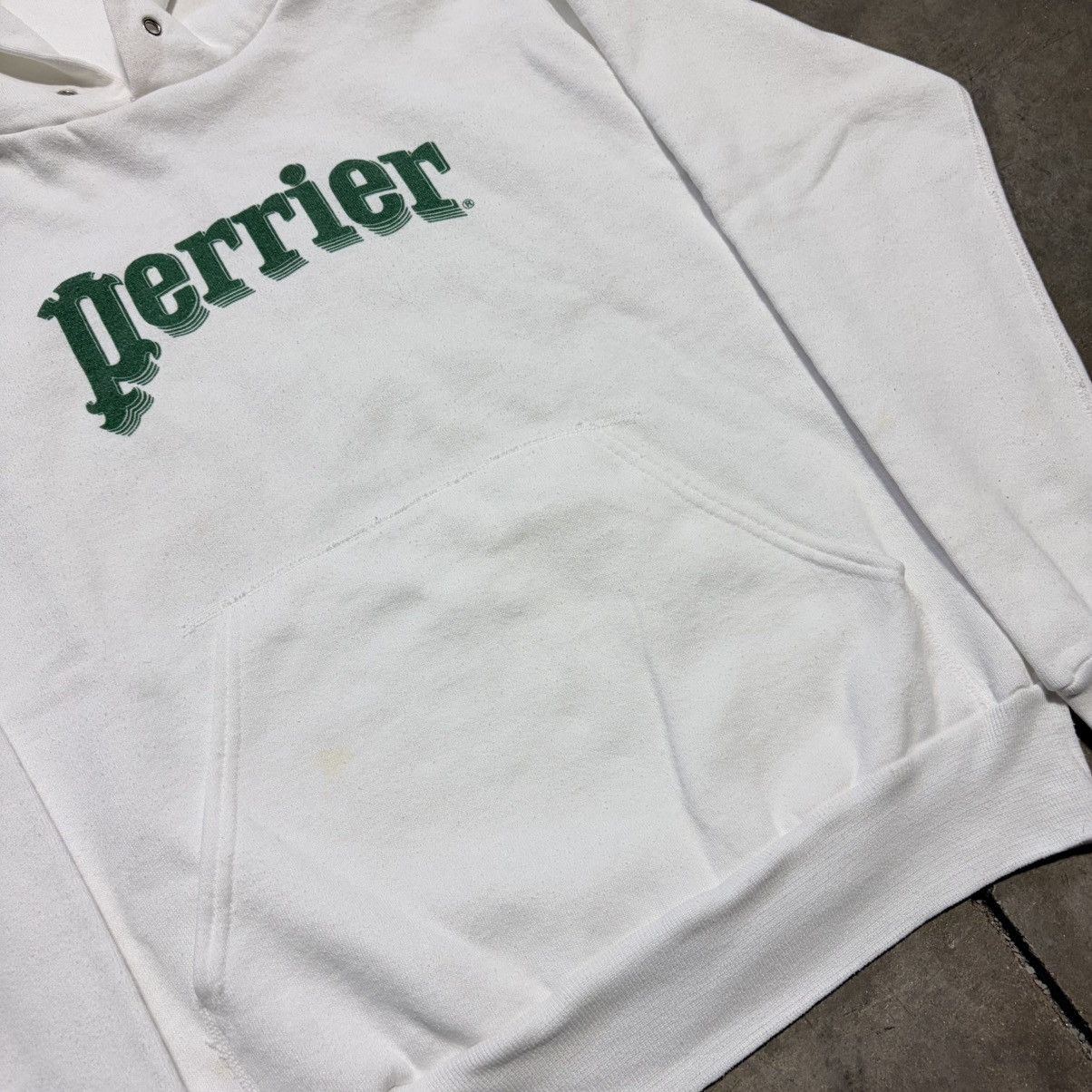 Vintage Vintage 80s Hoodie Sweatshirt Perrier Water Promo French USA Size US M / EU 48-50 / 2 - 11 Thumbnail