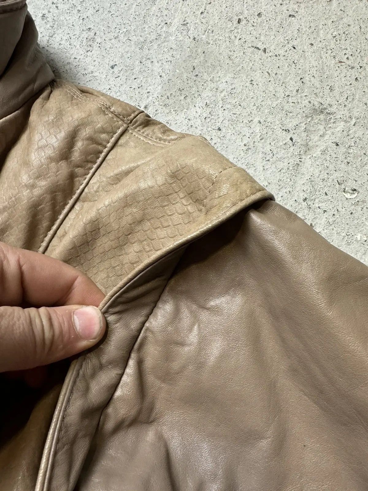 Vintage Vintage Y2K Leather Snake Skin Avantgarde Archive Jacket Size US M / EU 48-50 / 2 - 7 Thumbnail