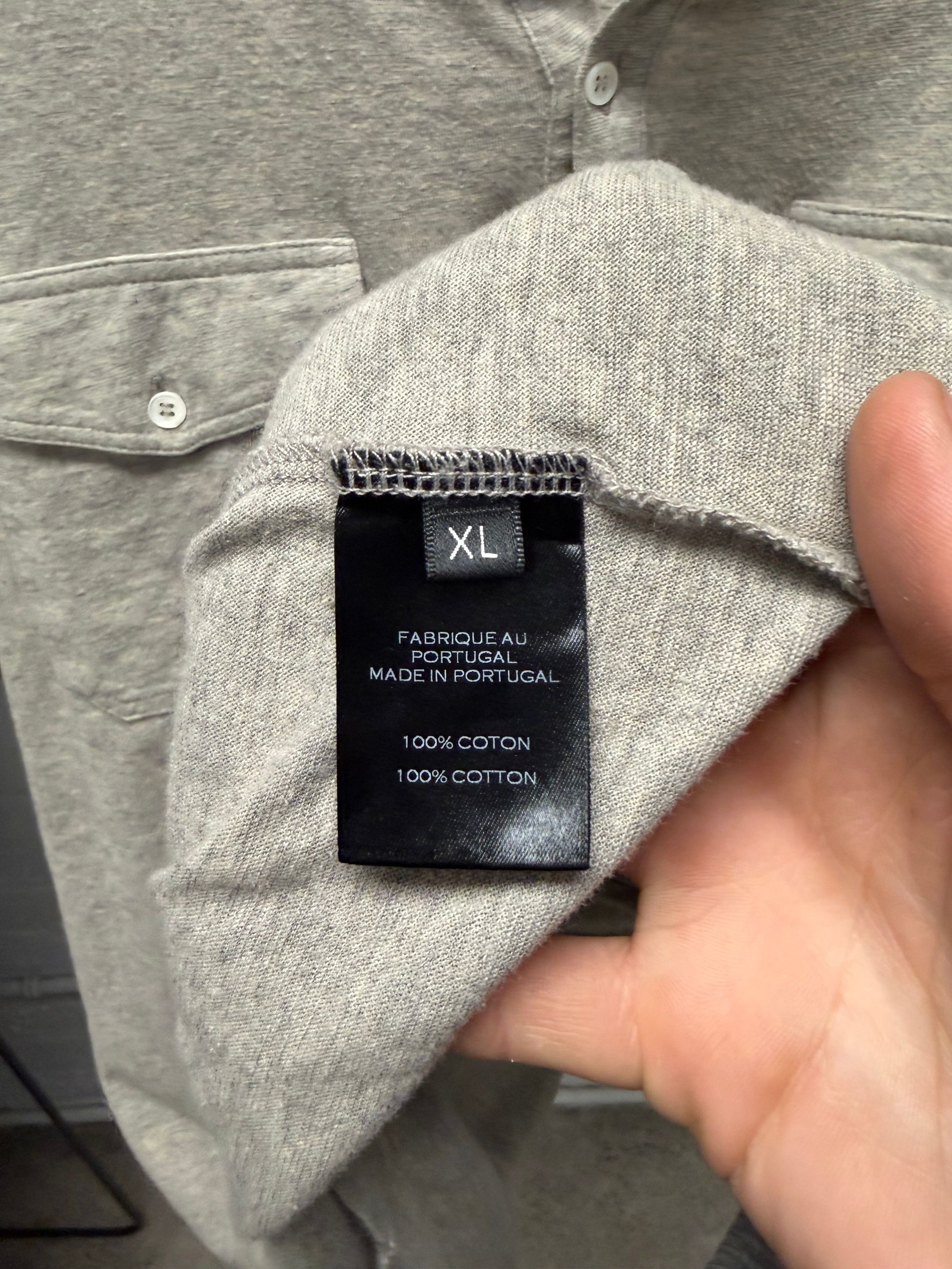 Balmain AW2014 Balmain ‘Henley’ Cotton Short Sleeve Shirt Size US XL / EU 56 / 4 - 5 Thumbnail