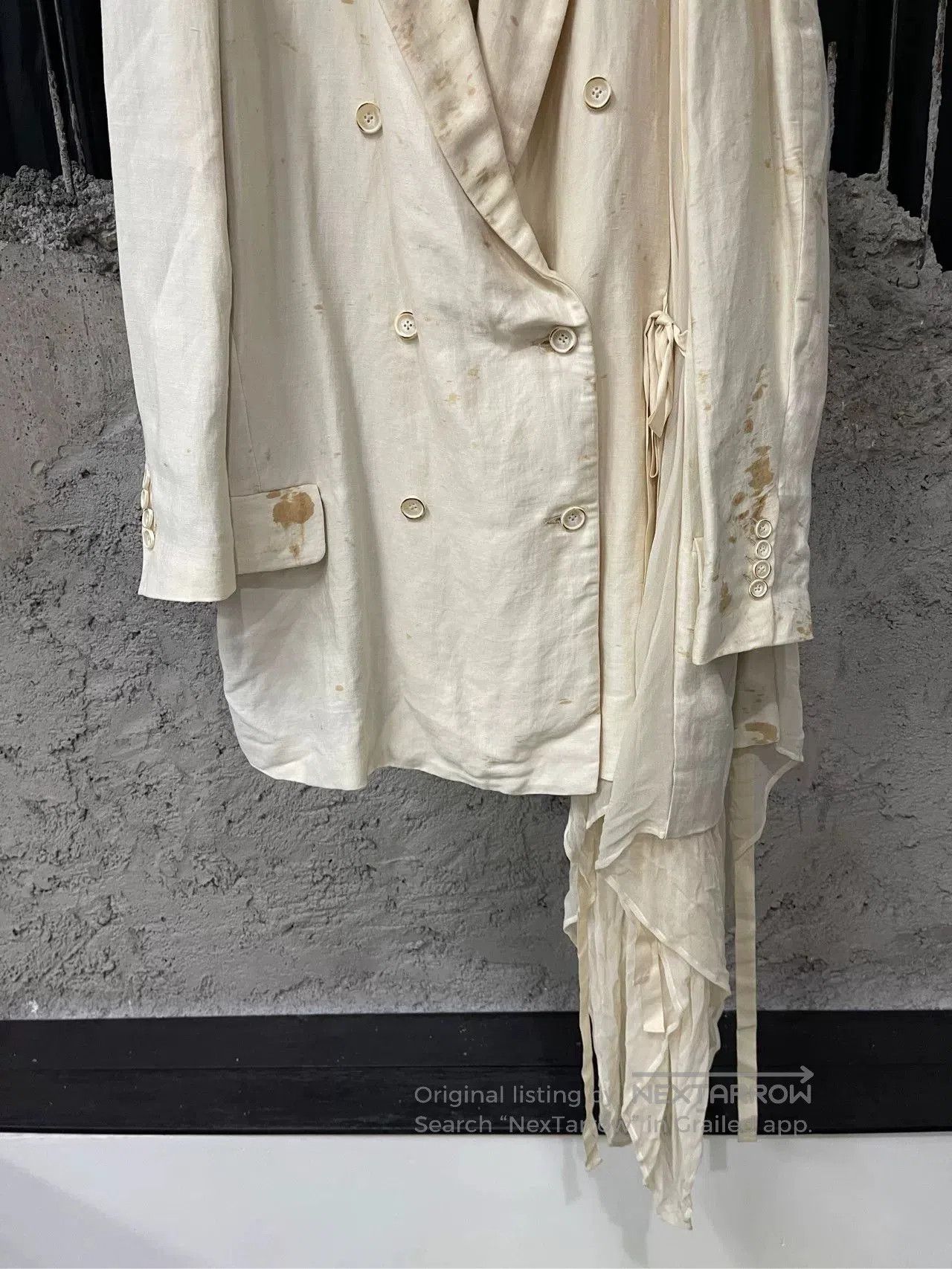 Uma Wang uma wang irregular tea-dyed coat. Size S / US 4 / IT 40 - 4 Thumbnail