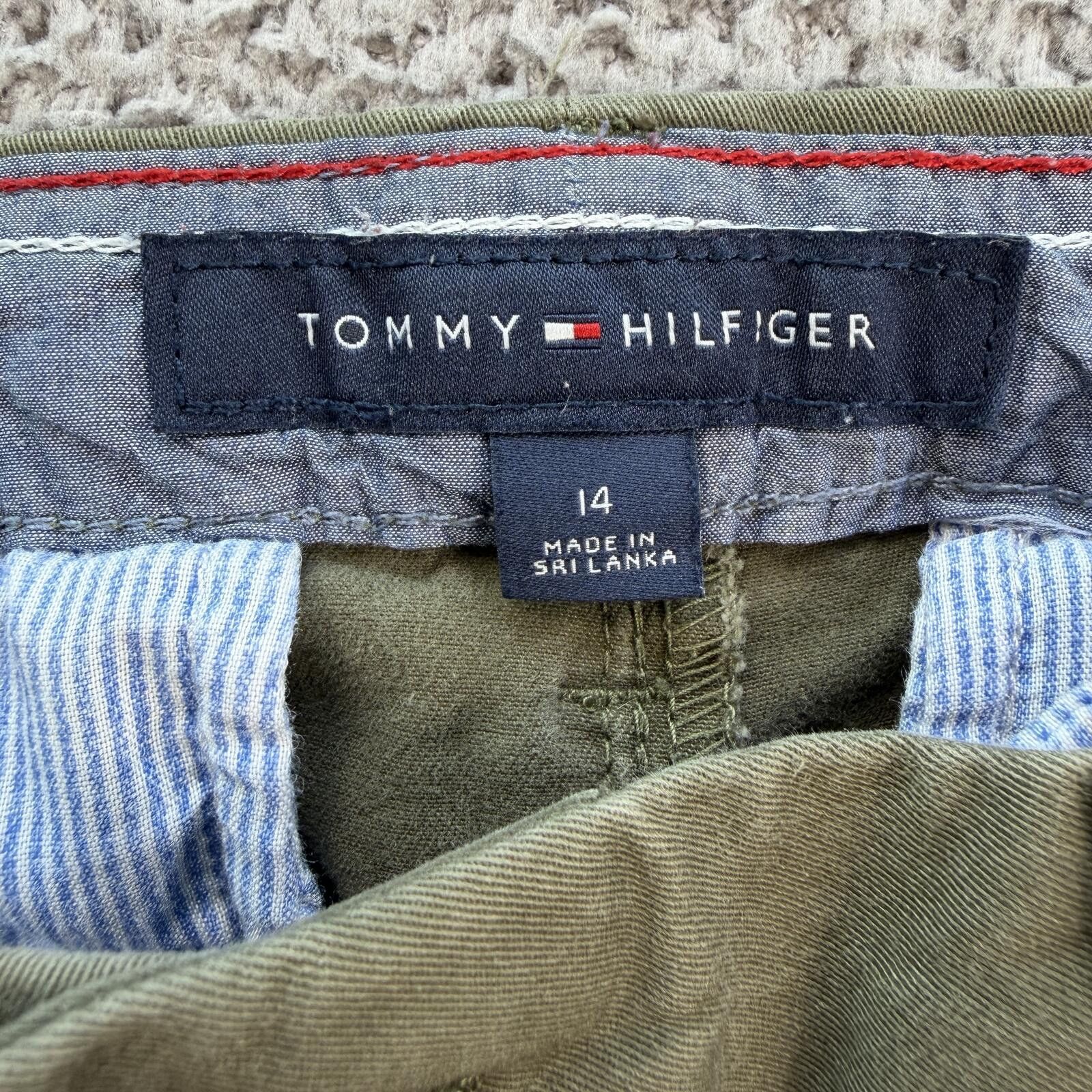 Tommy Hilfiger Women’s Tommy Hilfiger Green Stretch Chino Pants 14 Straight Size 36" / US 14 / IT 50 - 5 Thumbnail