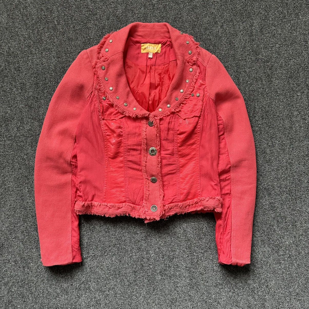 Lost Boys Archives VTG Women’s Denim Jacket Biba Size 36 Coral Japan Style Punk Size S / US 4 / IT 40 - 3 Thumbnail