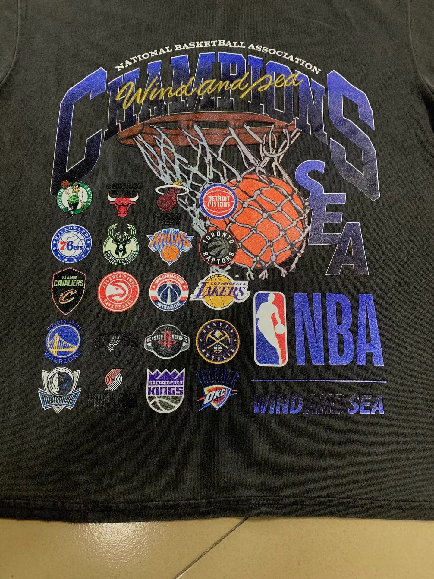 NBA NBA CHAMPIONS X WDS Vintage T-shirt Ｑ22 Size US M / EU 48-50 / 2 - 6 Thumbnail